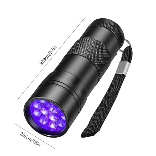 Φακός UV Blacklight 395nm Επαναφορτιζόμενος Φορητός 2