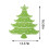 XUNRYAN Tree Insulation Placemats Green Hollow Reusable 4 3