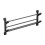 Bathroom Wall-Mounted Slipper Rack Black 1-Tier 2