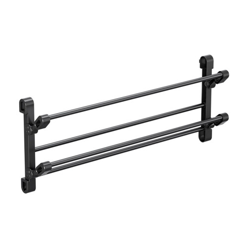 Bathroom Wall-Mounted Slipper Rack Black 1-Tier 1