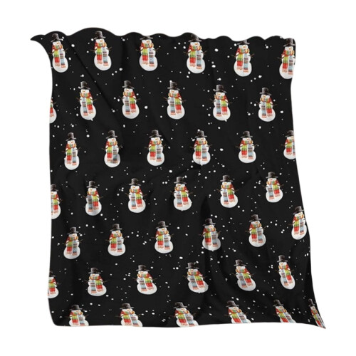 Flock Blanket Reversible Black 59.06 x 78.74 Inches 1