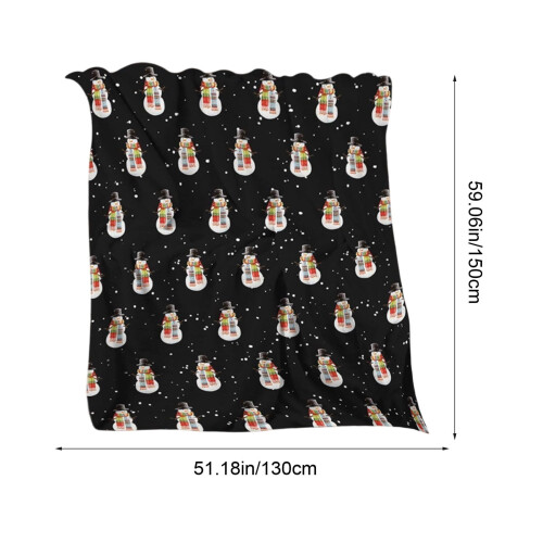 Flock Blanket Reversible Black 59.06 x 78.74 Inches 2