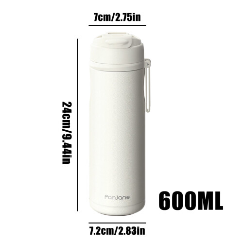 Μονωμένο μπουκάλι τσαγιού 600ml από ανοξείδωτο ατσάλι 1