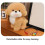 Pluche knuffelhond, bruin, 24 cm 6