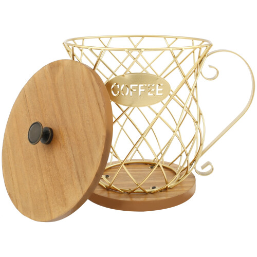 Porta-cápsulas de café com tampa e alça (120 cápsulas) 1