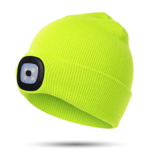 Kids' LED headlamp beanie USB rechargeable 2