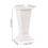 White plastic flower pot urn planter 30 cm 3