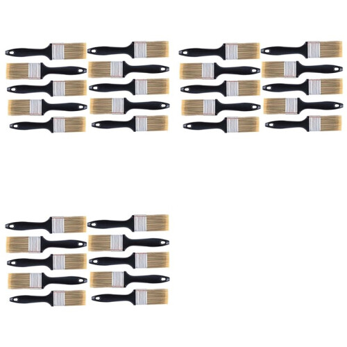 30 Pieces 2 Inch Paint Brush,Flat Paint Brushes Professional Paint Tools with Treated Plastic Handle for DIY Paint 1