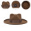 Ullhatt Vintage Fedora Bred Brätte för Herrar 2
