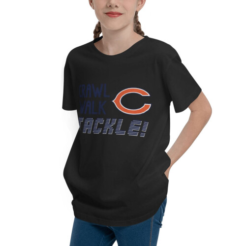 Εφηβικό T-shirt Chicago για αγόρια και κορίτσια με στρογγυλή λαιμόκοψη και κοντό μανίκι 1