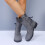 Women's Mid-Calf Winter Snow Boots Woolen Yarn Back Strap 5