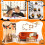 Halloween-Pompons, Filzkugeln, 4er-Pack, 8 Meter 6