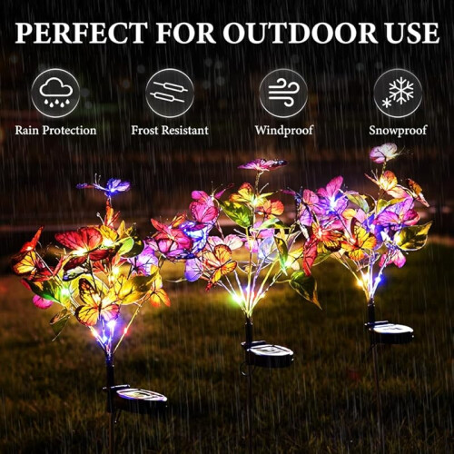 Butterfly Solar Garden Lights Outdoor 2 Pack 1