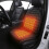 Almofada de assento de carro aquecida 12V preta universal 99x49cm 7
