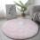 Ultra Soft Plush Round Rug - Fluffy White, 60 inches 4