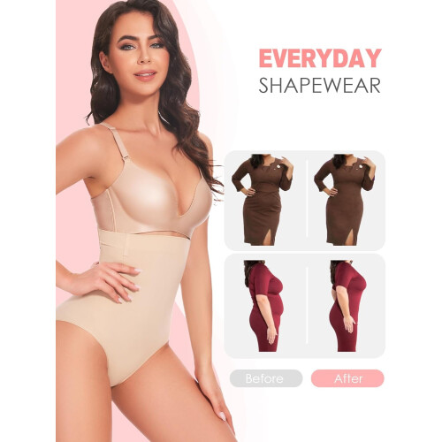 Εσώρουχα Shapewear Tummy Control - Σλιπ με Υψηλή Μέση για Σύσφιξη και Έλεγχο Συμπίεσης για 1