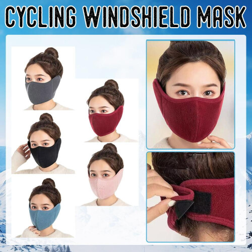 Winter windproof face mask for cycling and motorcycle use 2