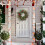 Artificial Christmas Wreath 22 inch with pine cones red 7