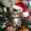 Grey Tabby Cat Christmas Ornament 1 Pack 7