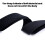 Men's Black Clip Suspenders Durable Comfortable 6-Pack 6