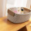 Panier de rangement de bureau tissé MBXM, marron clair, petit modèle 2