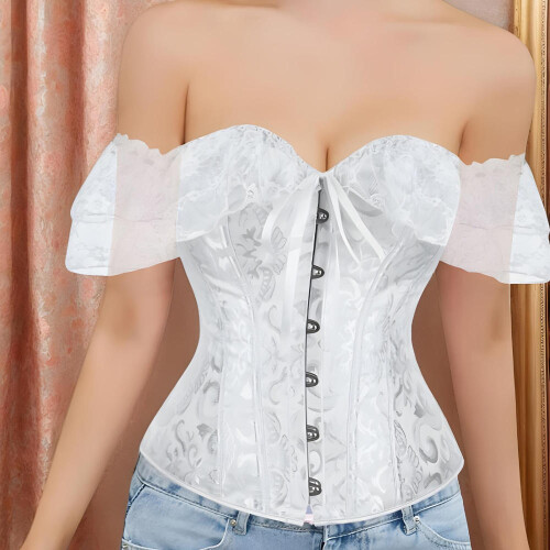 Gotische crop top met korset en elastische taille voor dames 1