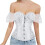 Gotische crop top met korset en elastische taille voor dames 7