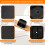 Dreamyjuly Adjustable Bed Legs Black 3.5cm 6