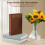 Decorative Linen Books Set Green Brown Gray 3 Pcs 2