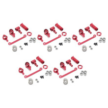 5 Set Steering Clutch Assembly Steering Servo Saver Complete Upgrade Parts for 144001 1/14 RC Car,Red