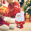 Weihnachtsmann-Piñata-Papierdekoration rot, 1 Stück 3