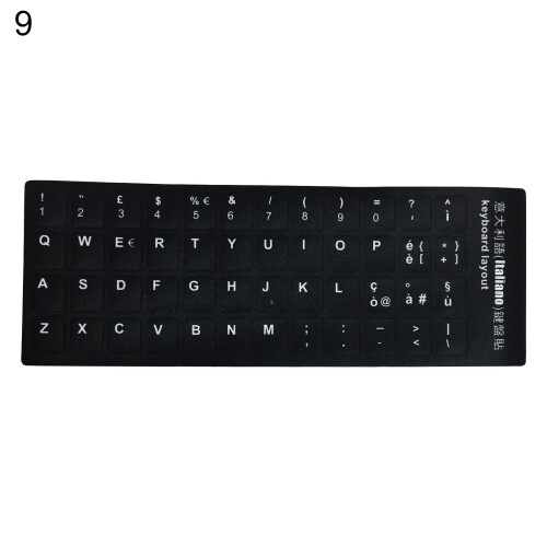 Autocollant clavier givré non marquant universel (1 pièce) 1