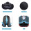Bicycle Saddle Pad Blue Gel Padded Extra Wide 4