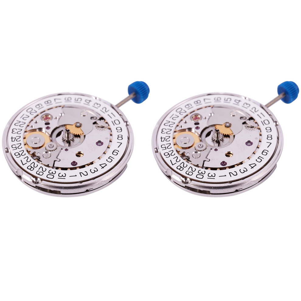 2X For Eta 2824-2 Sellita Sw200 White 3H Mechanical Watch Clock Movement 6032259780680