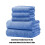 Ensemble de serviettes de luxe en lin, 5 pièces, 600 g/m², coton bleu 3