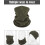 Neck Gaiter Face Mask Windproof Washable Adjustable 4
