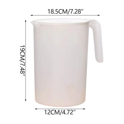 Pichet à eau en plastique avec couvercle 2L 2
