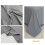 Drap-housse respirant lavé, couleur unie, 1 ensemble 6