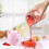 Mini USB Rechargeable Juicer Cup 8.27x3.35 in White Pink 5
