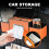 Car Seat Back Organizer 3-in-1 with Cup Holder Tissue Box 4