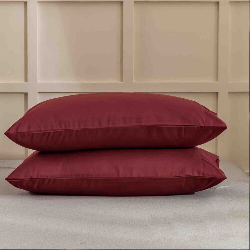 Koelende kussenslopen, kingsize, set van 2, rood, 20x35 inch 1