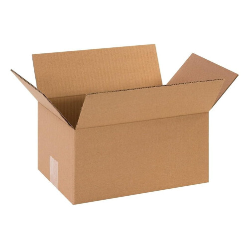 Caixa de papelão ondulado 12x8x6 polegadas, 25 unidades 1