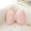 Coquette Bow Pillow White Lace Ruffle Decorative Cushion 8