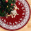 Jupe de sapin de Noël rouge, 76 cm de diamètre 5