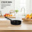 Induction Hob Mini Frying Pan Non-Stick Round Black 1 Set 3