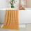Serviette de bain en microfibre douce orange 71 x 140 cm 5