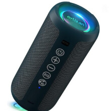 Altoparlante Bluetooth portatile Ortizan: suono potente da 24 W, impermeabile IPX7, bassi profondi, Bluetooth 5.3, luci LED, 30 or