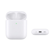 Custodia di ricarica wireless di ricambio per AirPods di prima e seconda generazione, accoppiamento intelligente a comparsa, porta