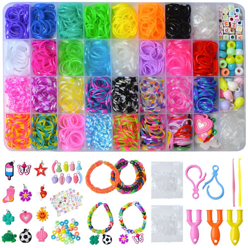 Gummiband-Armband-Bastelset (über 2000 Teile) 1