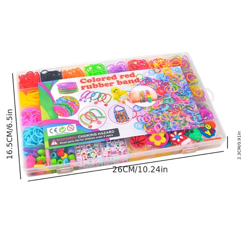 Gummiband-Armband-Bastelset (über 2000 Teile) 2